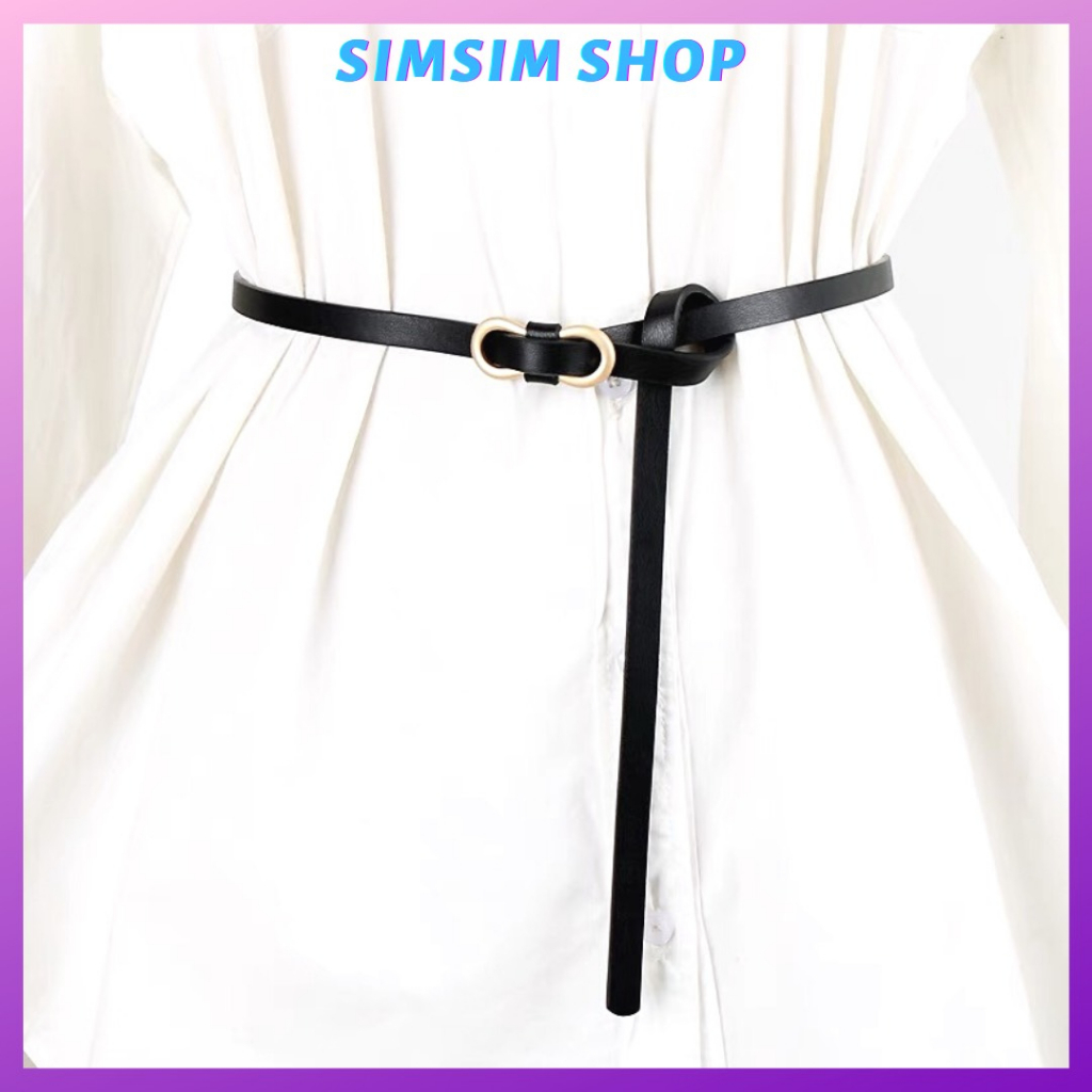 ĐaI váy nhỏ xíu xinh xắn 1cm Đv040 tiện lợi thắt áo váy - thắt lưng váy đầm bản nhỏ da đẹp