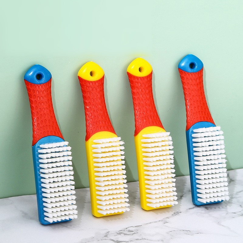 Bàn chải lông mềm chà giày sắc màu đa năng