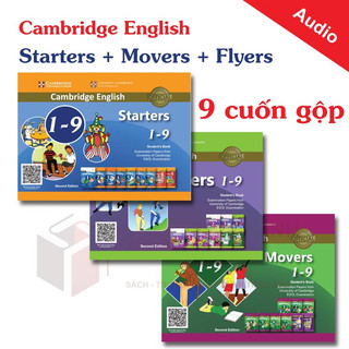 Cambridge starters - flyers - movers - dành cho bậc tiểu học - tặng file nghe mp3 + key