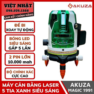 Máy cân bằng laser 5 tia Akuza Magic 1991, máy bắn cốt cân mực laser bảo hành 12 tháng