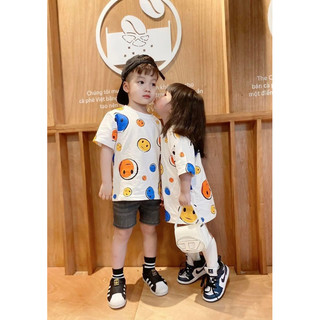 Áo phông mẹ con mặt cười