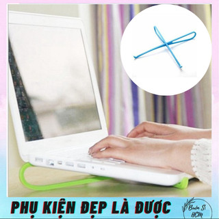 Đế tản nhiệt laptop. để nâng laptop gấp gọn hình chữ X, giá đỡ nhựa nhiều màu nâng laptop giúp tản nhiệt, thông khi