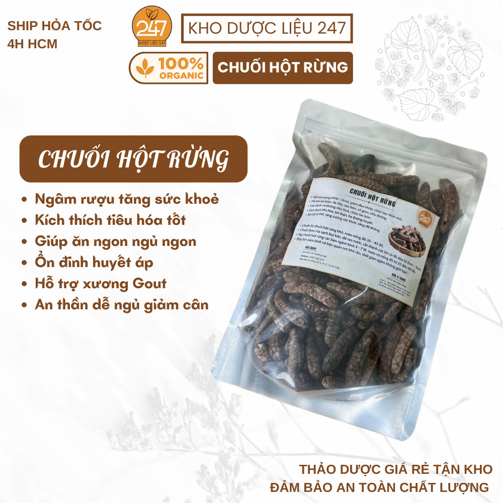500g, 1Kg Chuối Hột Rừng (Hàng Mới, Khô, Sạch, Thơm) - Hỗ Trợ Xương Khớp, Tăng Cường Sinh Lý, Sỏi Thận, Tiết Niệu