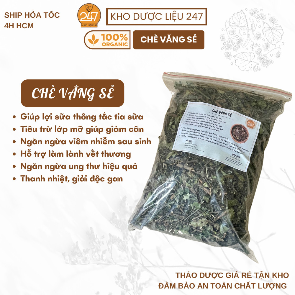 500g, 1kg Chè Vằng Sẻ Quảng Trị (Trà Vằng) (Hàng Mới, Khô, Sạch) - Lợi Sữa Mẹ Bầu, Giảm Cân, Thanh Nhiệt, Giải Độc