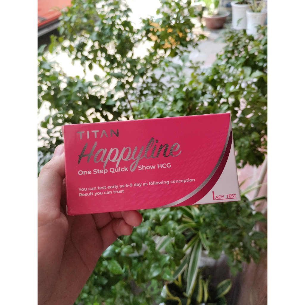 Que thử thai Titan Happy Line - giao hàng che tên, test thử thai nhanh, chính xác