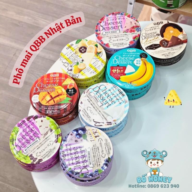 Phô mai QBB Nhật Bản nhiều vị (Date T8, 9,11/2023) Bố Honey