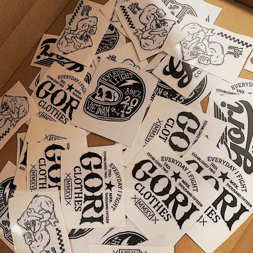 Sticker Gori độc đẹp, chống nước dán laptop, điện thoại, đàn guitar, dán mũ bảo hiểm, vali...