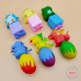 Squishy thú lộn ra quà bí ẩn gà vàng cánh cụt nhím ếch xanh