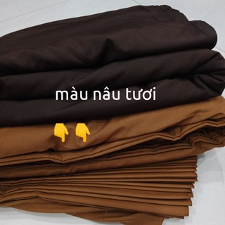 Vải Kate Silk Màu Nâu Chùa