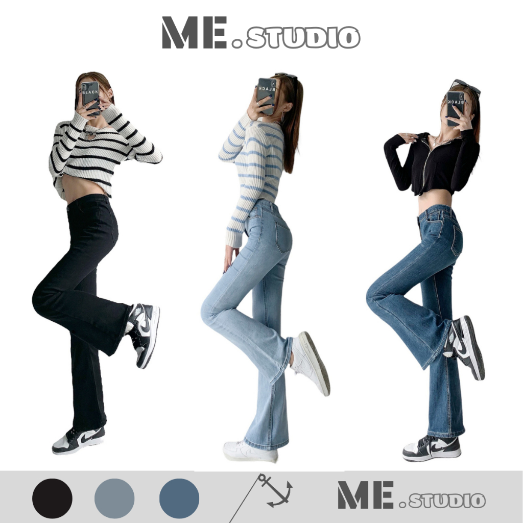 Quần Jeans ỐNG LOE CO DÃN Đáy Cao Siêu HÁCH DÁNG BÁN CHẠY TOP 1 DOANH SỐ [ ME.STUDIO ]