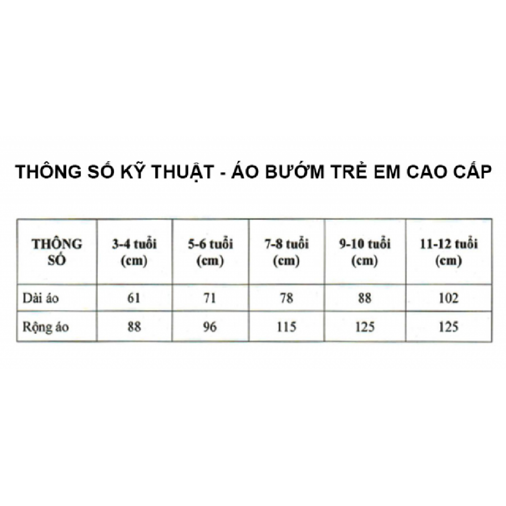 ÁO MƯA RANDO CÁNH BUOM TRẺ EM CAO CẤP CHÍNH HÃNG