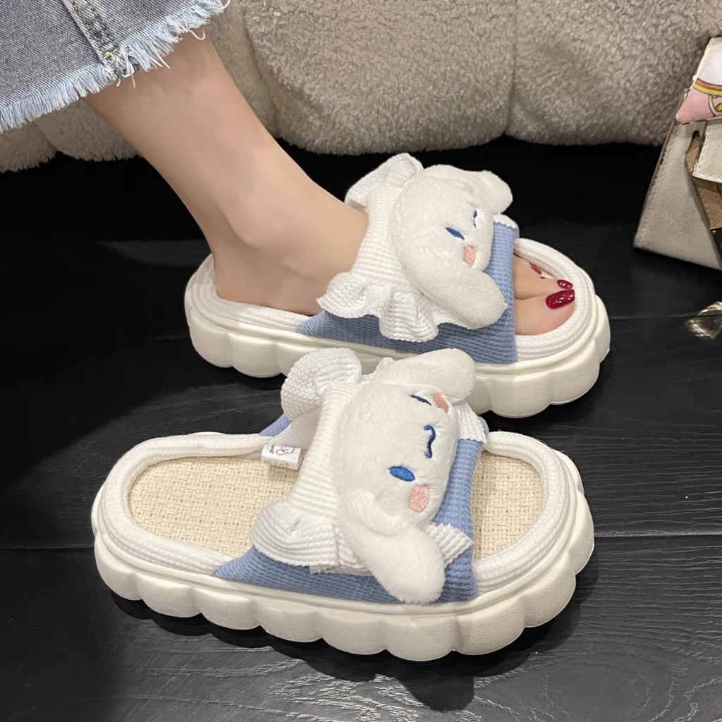 Dép bông quai ngang mẫu mới hoạ tiết kuromi xinh xắn dễ thương Mã 06