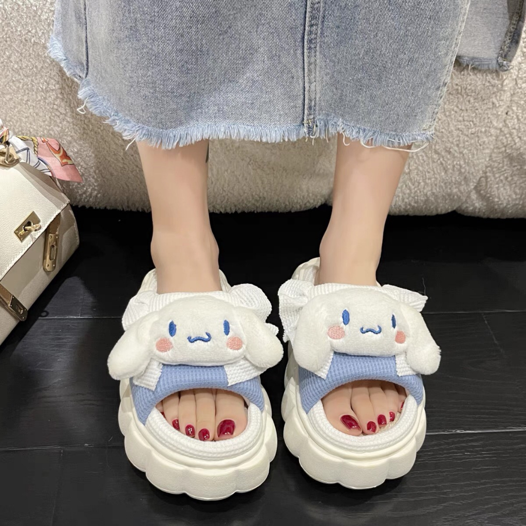 Dép bông quai ngang mẫu mới hoạ tiết kuromi xinh xắn dễ thương Mã 06