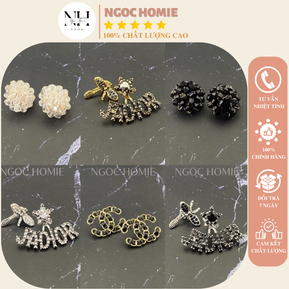 Bông tai hãng hình con ong đủ 3 màu freesize thời trang dễ đeo