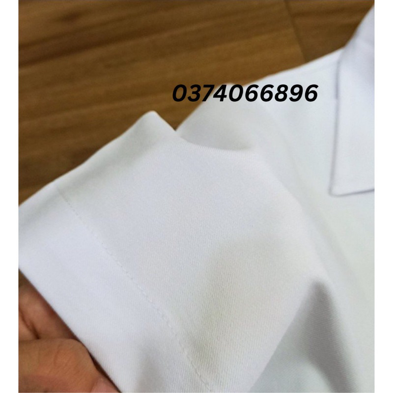 Áo Blouse Bác Sĩ Dài Tay Cao Cấp, Vải Cotton Dày Dặn - Dáng Dài Nam/Nữ - Đồng Phục Y Tế