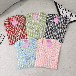 Bộ ngủ hè thô đũi nữ - lady.clothing
