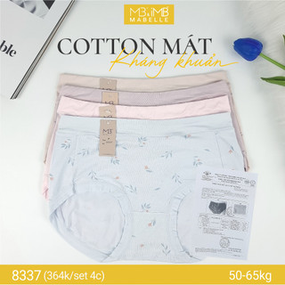  Quần lót nữ cotton kháng khuẩn làm mát MB 8337 hộp 4 chiếc