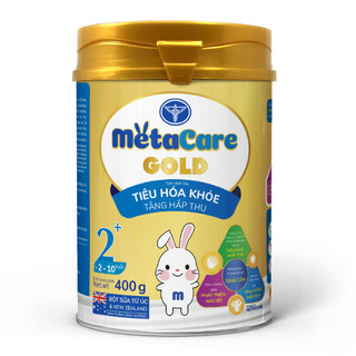 Sữa bột metacare gold 2+(tinh chất oliu, tiêu hóa khỏe, tăng hấp thu từ 2-10 tuổi)