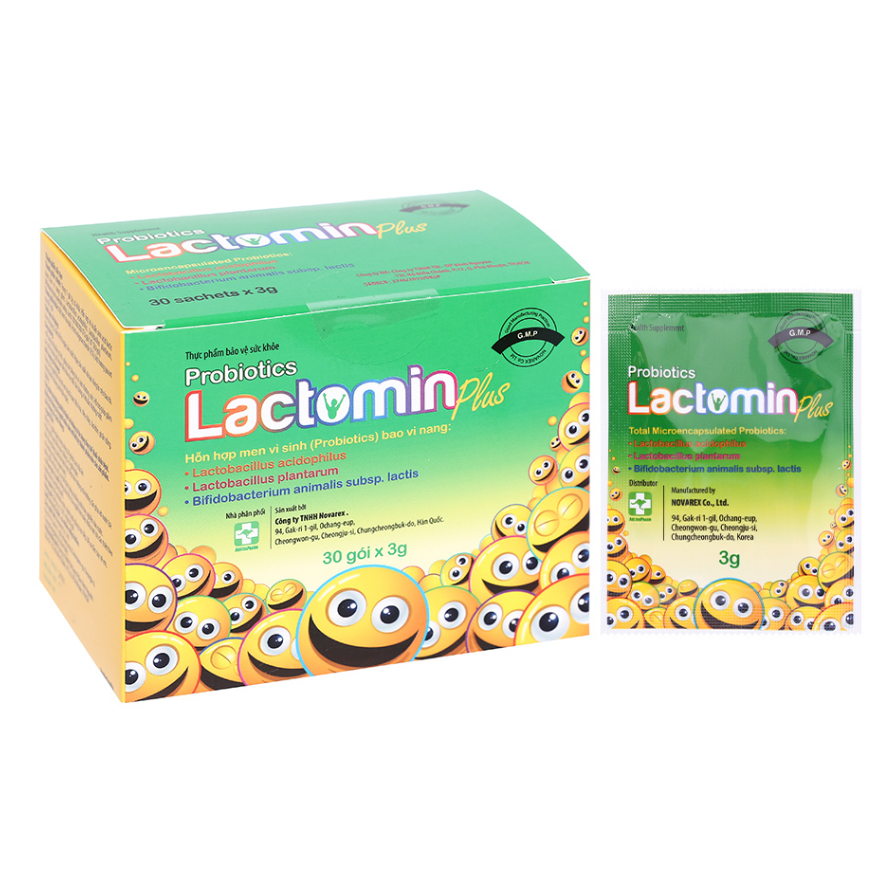 Cốm vi sinh Probiotics Lactomin Plus bổ sung lợi khuẩn hộp 30 gói x 3g