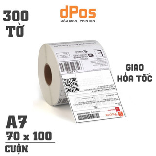 Cuộn 350 tờ giấy A6 in đơn hàng TMĐT và tem vận chuyển 100x150mm dành cho máy in nhiệt  RP421, XP470B - XP420 - XP490B