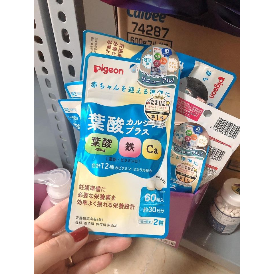 Vitamin Tổng Hợp Cho Bà Bầu Pigeon Hộp 60 Viên