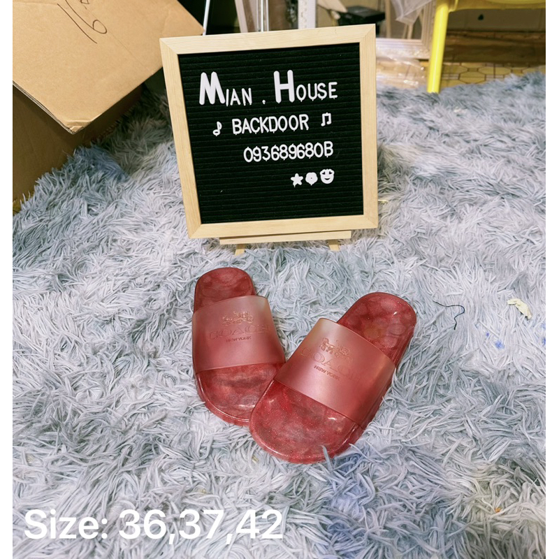 Dép Co@ch nhựa hot trend mùa hè này luôn nam nữ có đủ.