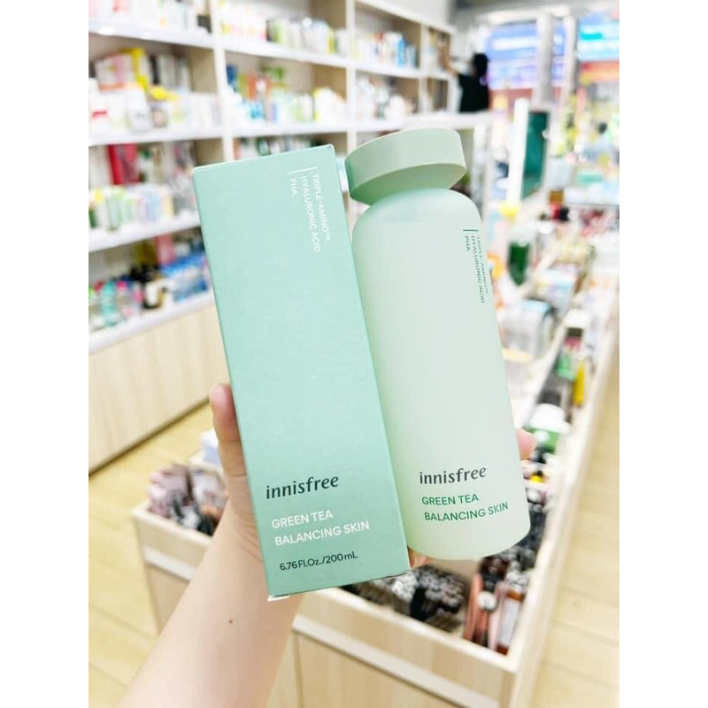 TONER INNISFREE GREEN TEA BALANCING SKIN 200ML - CHAI