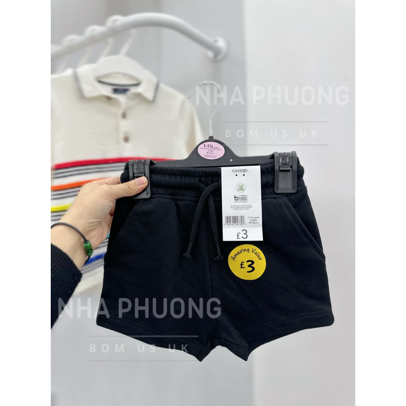Set 3 quần đùi bé trai George UK auth