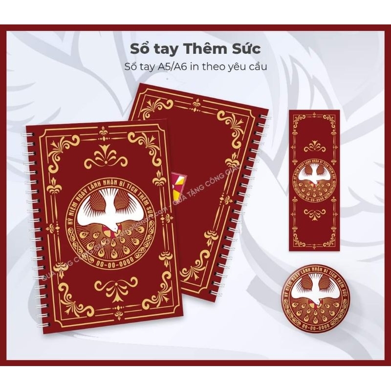 COMBO QUÀ TẶNG THÊM SỨC ( SỔ TAY, BOOK MARK, HUY HIỆU)