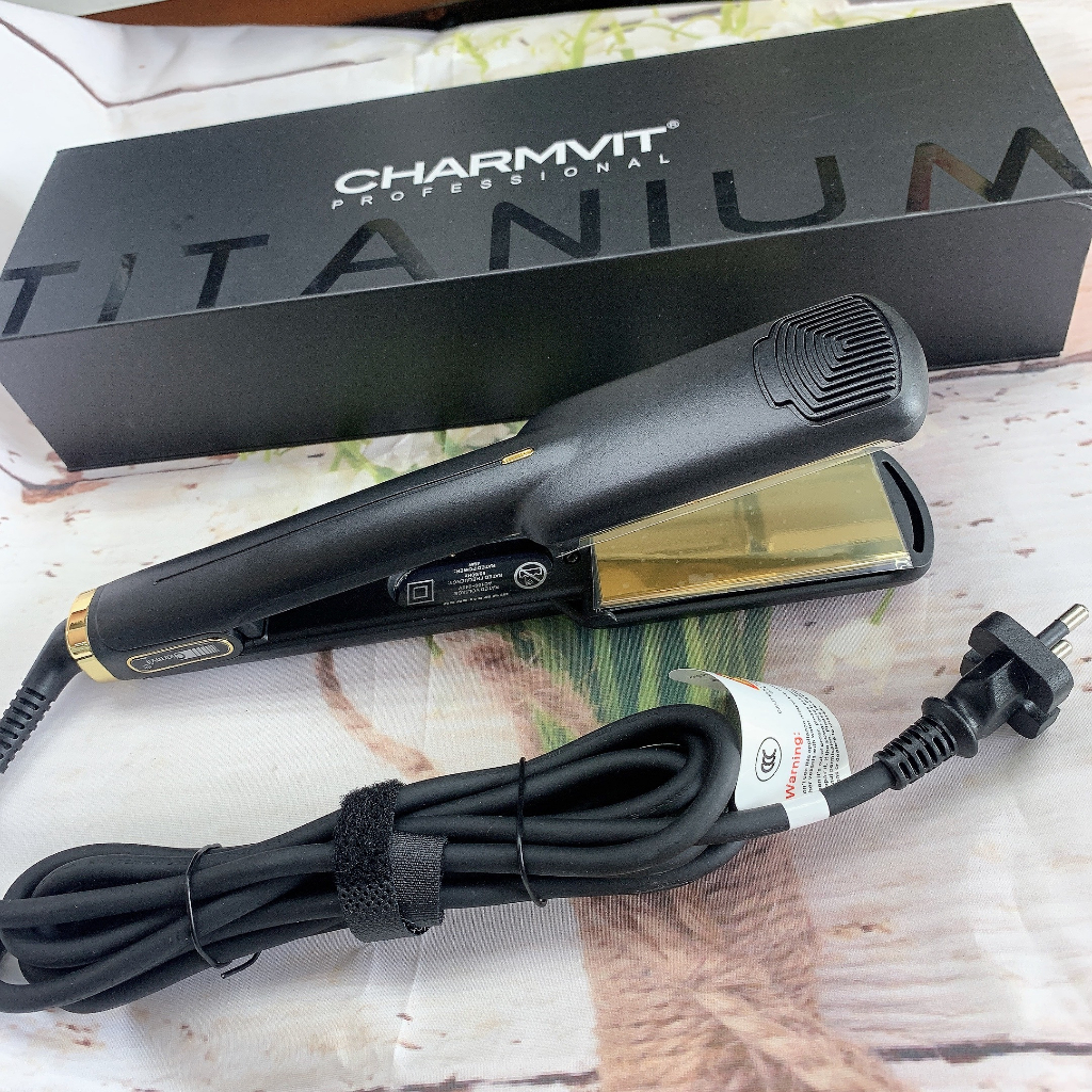 Máy kẹp duỗi tóc không gây rít CHARMVIT TITANIUM