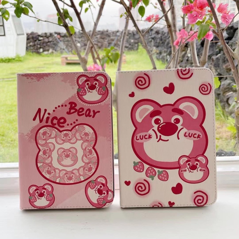 Bao da ipad gấu dâu lotso
