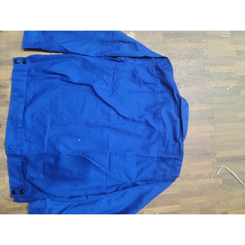 Áo Bảo hộ lao động màu xanh công nhân hàng kaki loại 1