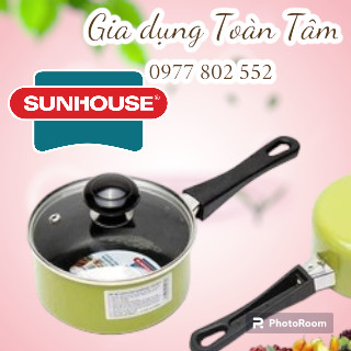 QUÁNH CHỐNG DÍNH SUNHOUSE 14CM/16CM. NỒI NẤU BỘT, CHÁO