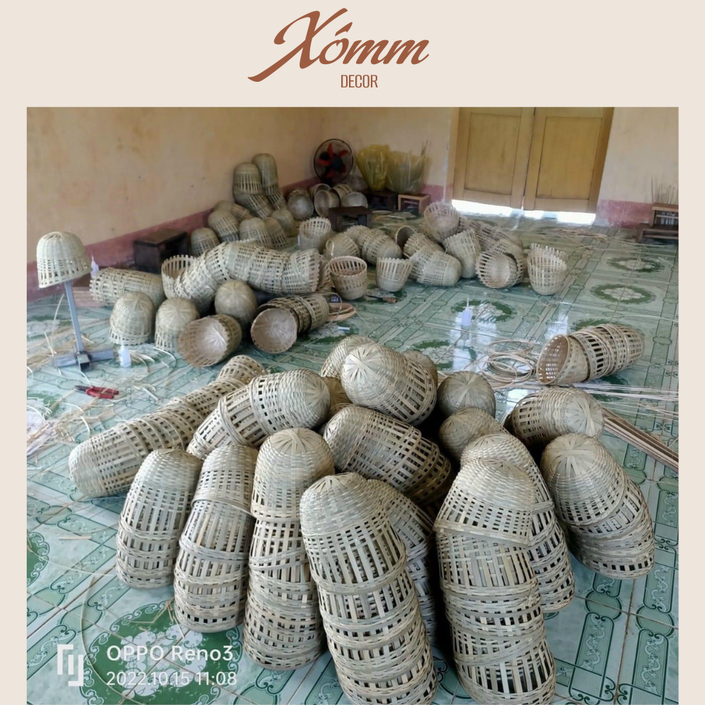 Giỏ tre đan tự nhiên trang trí decor, giỏ hoa, mây tre đan