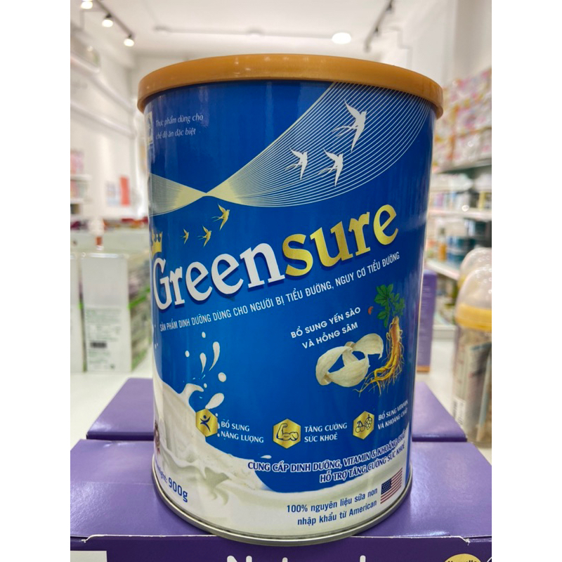 Thực phẩm dinh dưỡng cho người tiểu đường GreenSure 900g