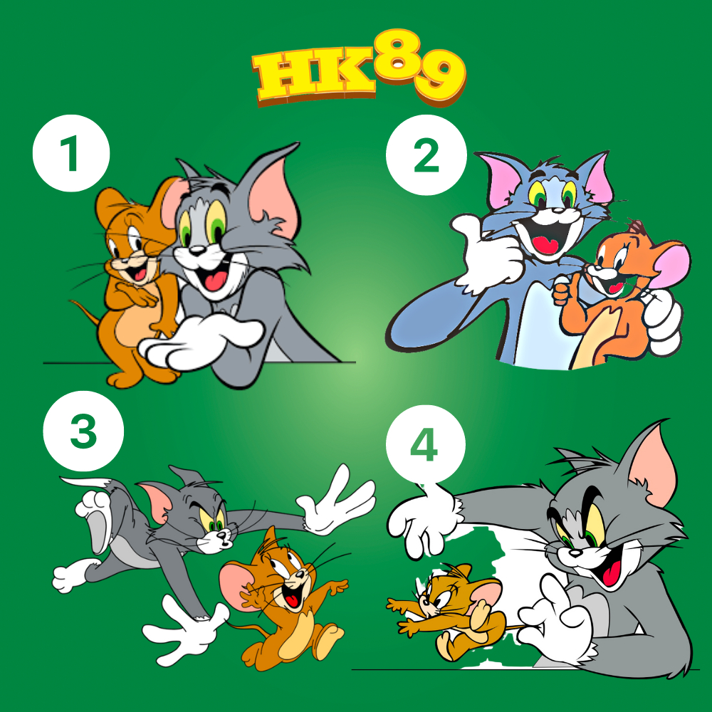 Tem xe Tom&Jerry - Decal 3 lớp, Phản quang 7 màu