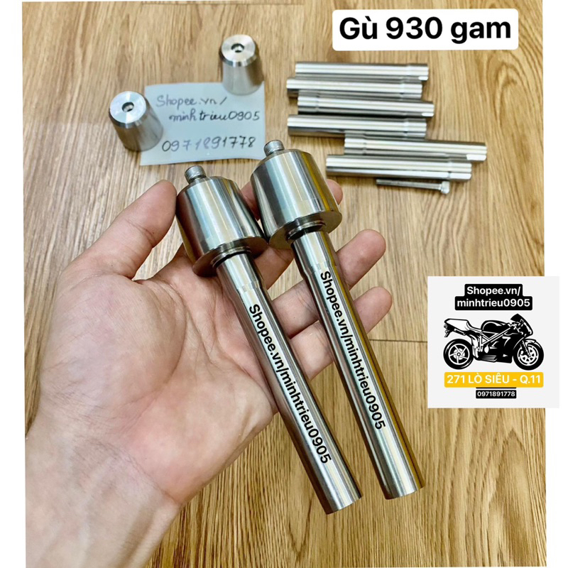 Gù Inox nặng 900g - gù inox chống rung tay lái