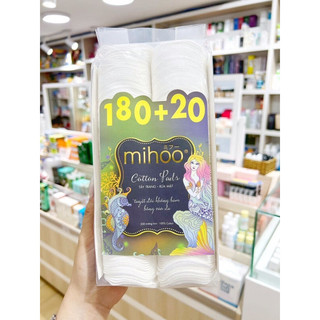 Bông tẩy trang mihoo 200 miếng - túi