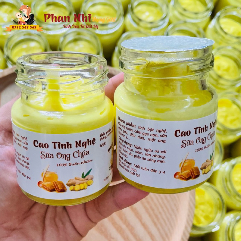Cao Nghệ Tươi Sữa Ong Chúa •Giảm thâm mụn, sáng da • Mamy Gold