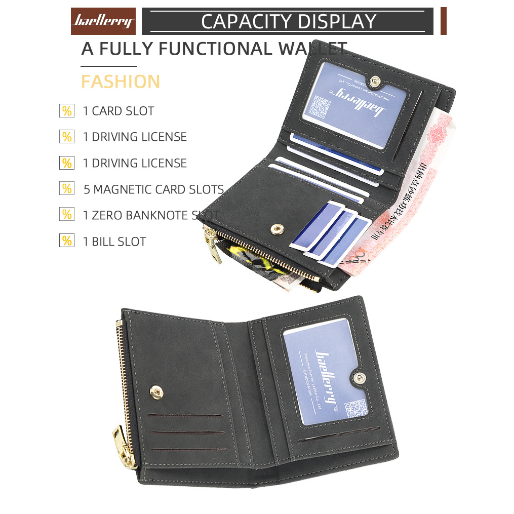 Ví Da Nam BAELLERY Cực Chất,Bóp Nam Da Lộn Cầm Tay Thời Trang Hàn Quốc Hot Trend