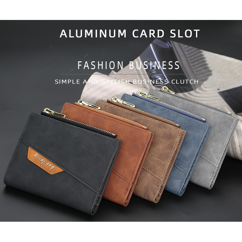 Ví Da Nam BAELLERY Cực Chất,Bóp Nam Da Lộn Cầm Tay Thời Trang Hàn Quốc Hot Trend