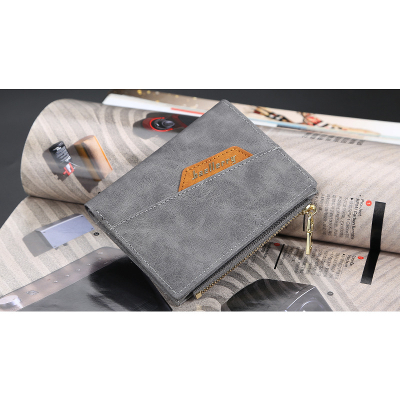 Ví Da Nam BAELLERY Cực Chất,Bóp Nam Da Lộn Cầm Tay Thời Trang Hàn Quốc Hot Trend