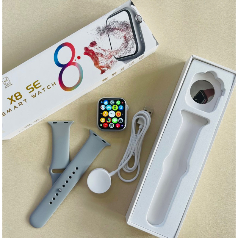 Đồng hồ thông minh Smart watch X8 Se chính hãng, pin trâu, siêu mướt kết nối được cả IP và Adroi.d, bảo hành 12 tháng