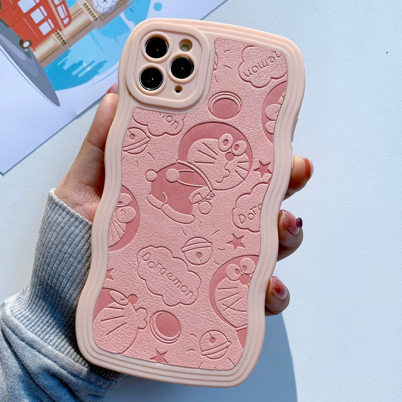 Ốp Lưng Silicon Viền Mây - Mẫu Da Doraemon !!!