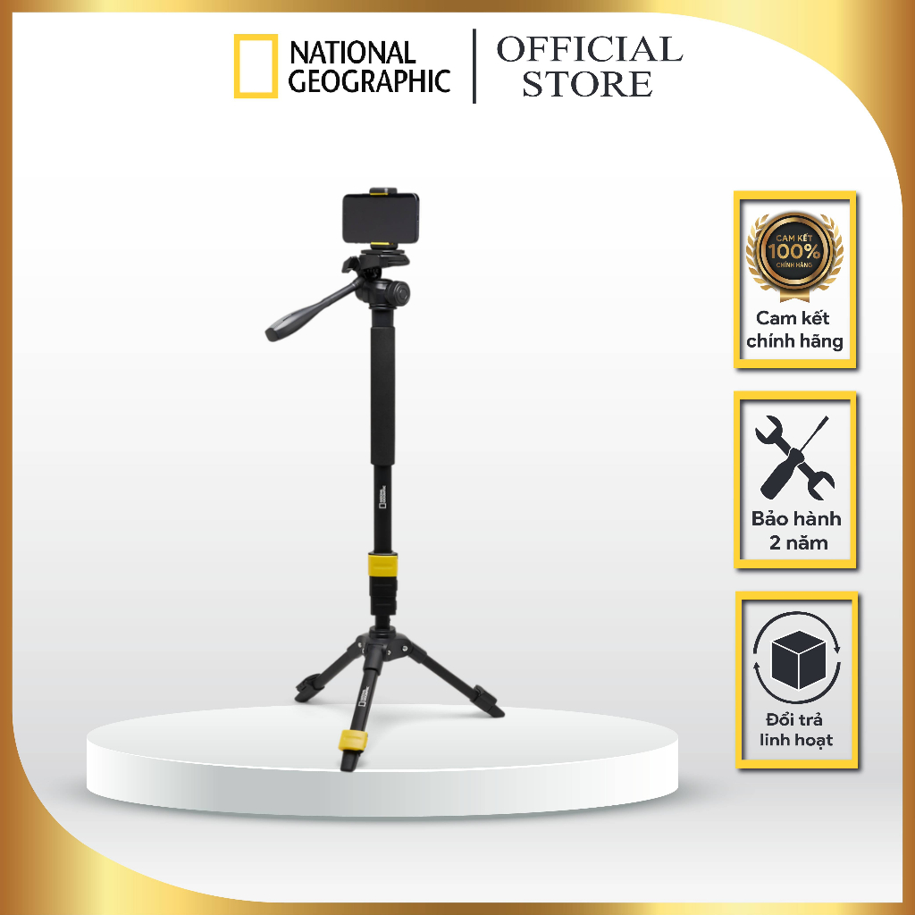 CHÂN MÁY ẢNH TRIPOD NATIONAL GEOGRAPHIC PHOTO 3-IN-1 MONOPOD (NGPM002)