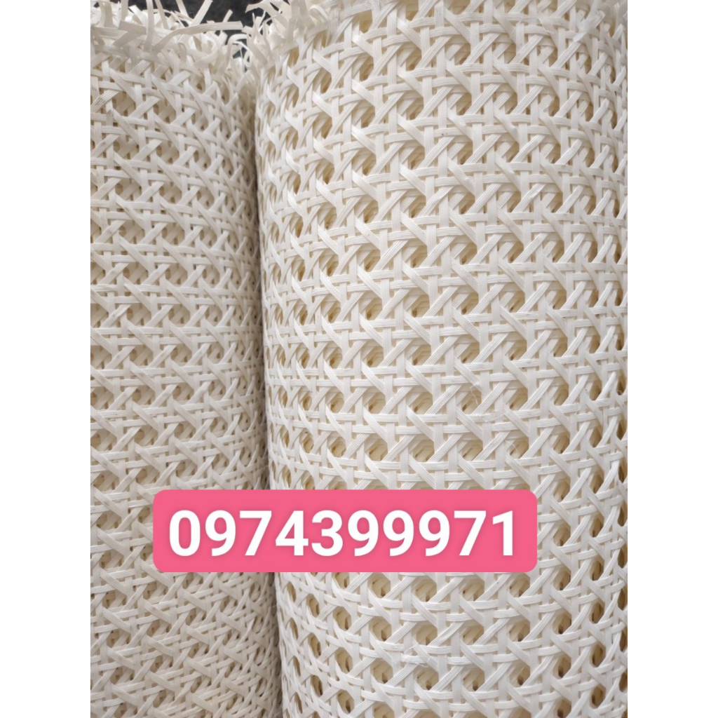 Mành mây mắt cáo nhựa trắng sợi gân khổ 50cm hàng đẹp trang trí nội thất mới về có nhận cắt lẻ theo yêu cầu