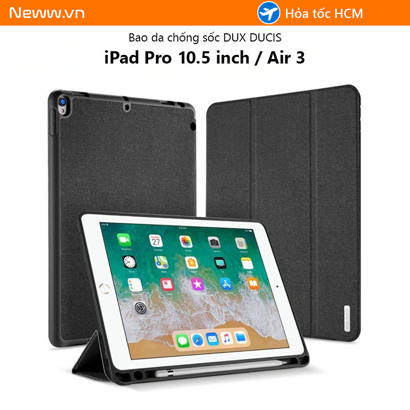 Ốp lưng Dux Ducis iPad Pro 10.5 inch / Air 3 Chống sốc, Kiểu bao da