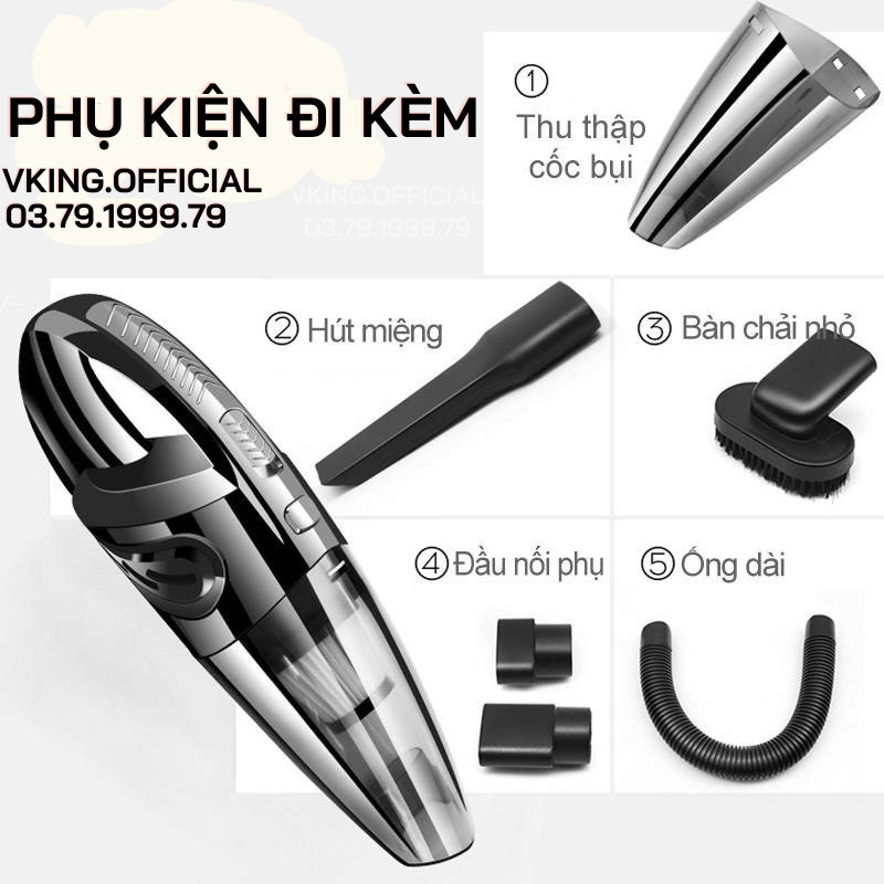 Máy hút bụi cầm tay HOHO không dây mini lực hút 12000Pa 120W hút sạch bụi hàng chính hãng bảo hành 12 tháng | BigBuy360 - bigbuy360.vn