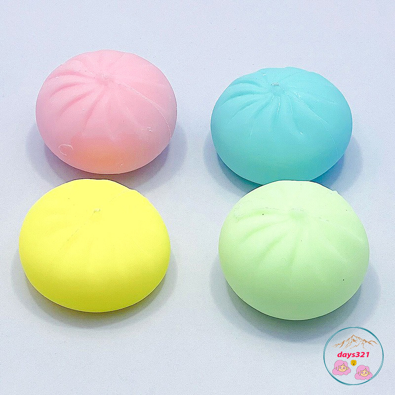 Đồ Chơi Mềm Dẻo Giảm Stress Hình Dáng 4 Chiếc Bánh Bao Độc Đáo