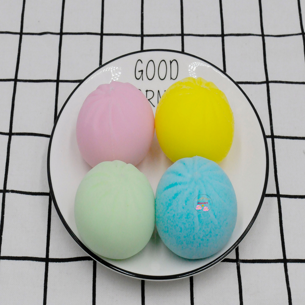 Đồ Chơi Mềm Dẻo Giảm Stress Hình Dáng 4 Chiếc Bánh Bao Độc Đáo